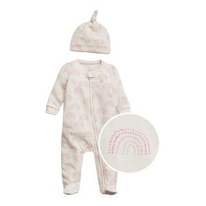 💕HP💕Gap rainbow onesie and hat baby girl outfit set